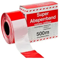 Kelmaplast Absperrband L.500 m B.80mm gelb/schwarz geblockt 500m/Karton