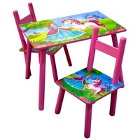 Hti-Living Kindertischgruppe Einhorn bunt