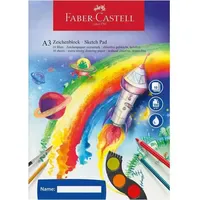 Faber-Castell Zeichenblock 10 Blatt 100 g/qm Weiß