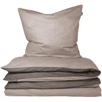 SCHIESSER Doubleface Renforcé taupe/dunkelgrau 155 x 220 cm +