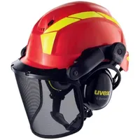 Uvex 9772 9774238 Forstschutzhelm Rot