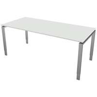 Kerkmann Schreibtisch Form 5 (B)1.800 x (T)800 mm,lichtgrau
