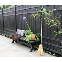 Plus Sichtschutzelement 180 x 138 cm Schwarz/Holz