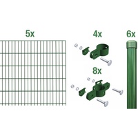 GAH Alberts Einstabmattenzaun Set 0,75 x 10 m grün