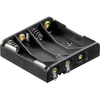 Goobay Batteriehalter , 4x Micro AAA mit Lötanschluss