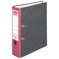Herlitz maX.file nature Ordner rot marmoriert Karton 8,0 cm