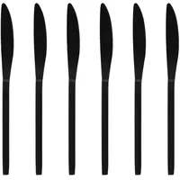 Gräwe Tafelmesser 6 Stück, Edelstahl - Titan, Serie LISSABON