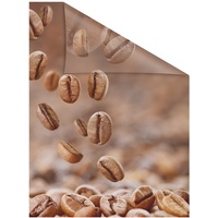 Lichtblick Fensterfolie Kaffee 1 St., blickdicht, strukturiertKlebepunkte, selbstklebend, Sichtschutz,