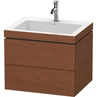 Duravit L-Cube Möbelwaschtisch c-bonded mit Unterbau wandhängend, 60x48 cm,
