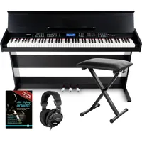 FunKey DP-88 II Digitalpiano Set mit Economy Keyboardbank, Kopfhörer