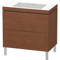 Duravit L-Cube Möbelwaschtisch c-bonded mit Unterbau bodenstehend, 80x48 cm,