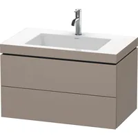 Duravit L-Cube Möbelwaschtisch c-bonded mit Unterbau wandhängend, 80x48 cm,