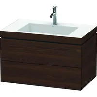 Duravit L-Cube Möbelwaschtisch c-bonded mit Unterbau wandhängend, 80x48 cm,