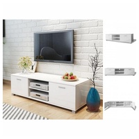 VidaXL TV Schrank Hochglanz-Weiß 140x40,3x34,7 cm