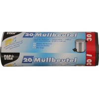 Papstar Müllbeutel 30,0 l grau