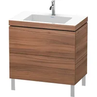 Duravit L-Cube Möbelwaschtisch c-bonded mit Unterbau bodenstehend, 80x48 cm,