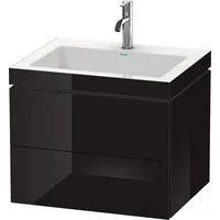 Duravit L-Cube Möbelwaschtisch c-bonded mit Unterbau wandhängend, 60x48 cm,