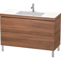 Duravit L-Cube Möbelwaschtisch c-bonded mit Unterbau bodenstehend, 120x48 cm,