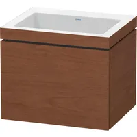 Duravit L-Cube Möbelwaschtisch c-bonded mit Unterbau wandhängend, 60x48 cm,