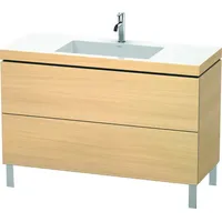 Duravit L-Cube Möbelwaschtisch c-bonded mit Unterbau bodenstehend, 120x48 cm,
