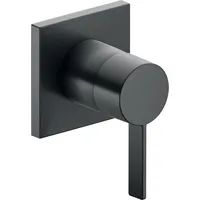 Keuco Ixmo Fertigmontageset 59551139502 Unterputz-Brause-Einhebelmischer, eckig, Schwarzchrom gebürstet