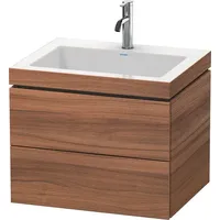 Duravit L-Cube Möbelwaschtisch c-bonded mit Unterbau wandhängend, 60x48 cm,
