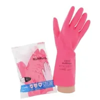 Vileda Multipurpose, Der Feine, rot Haushaltshandschuhe Latex-Arbeitshandschuhe ideal zum