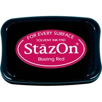Tsukineko StazOn Stempelkissen, Rot,