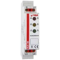 Relpol Leuchtmelder 3 Phasen Kontrollleuchte Phasenprüfer LED RLK-3K Relpol