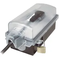 Inter Bär InterBär 9015-002.81 Aufputz-Steckdose abschließbar Schwarz, Transparent