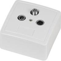 Vivanco STO AP/UP S1 Antennendose SAT, TV, UKW Aufputz