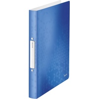 Leitz WOW Ringbuch 2-Ringe blau-metallic 3,2 cm DIN A4