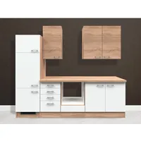 Flex-Well Classic Küchenzeile Florida 270 cm ohne E-Geräte Sonoma
