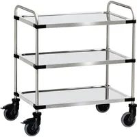 FETRA 5038 Etagenwagen Edelstahl Traglast (max.): 150kg Chrom