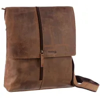 GREENLAND Nature Montenegro Umhängetasche Leder 30 cm braun