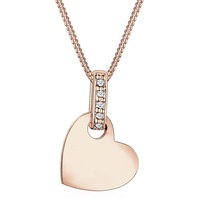 Elli DIAMONDS Herz Liebe Diamant (0.025 ct.) 925 Silber