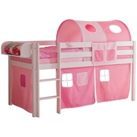 TICAA Hochbett "Malte" Kiefer Weiß Classic