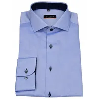 Eterna Langarmhemd »SLIM FIT«, NON IRON (bügelfrei) Eterna blau