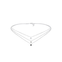 Elli Choker Kristalle 925 Silber silberfarben Damen