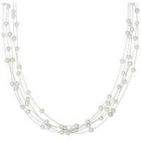 VALERO PEARLS Perlen-Kette Sterling Silber Süßwasser-Zuchtperle in 43,0 cm