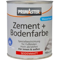 Primaster Zementfarbe und Bodenfarbe 750 ml RAL 9010 weiß