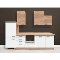 Flex-Well Classic Küchenzeile Florida 280 cm ohne E-Geräte Sonoma
