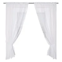 HOME WOHNIDEEN Home fashion RAFFGARNITUR BATIST, Stoff, weiß, 125