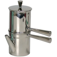 ILSA Napoletana Kaffeemaschine, Edelstahl, Silber, für 6 Tassen