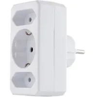 REV Ritter Steckdosenadapter 2+1 Weiß 1 St.