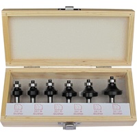 Fortis Abrundfräser-Satz HW S8 6-tlg. im Holzkasten
