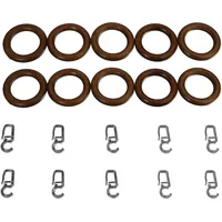 LIEDECO Gardinenringe Ø 28 mm 10 St.