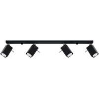 Sollux SL.0459 Deckenleuchte MERIDA 4L schwarz