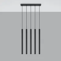 Sollux SL.0472 Pendelleuchte PASTELO 5 schwarz