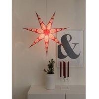 Konstsmide 2920-520 Weihnachtsstern Glühlampe, LED Rot, Weiß mit Ständer